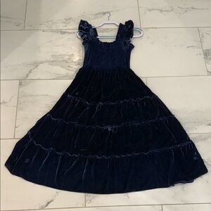 Hill House Home The Nap Dress in Navy Velvet